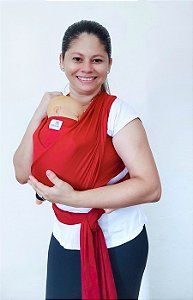 Wrap Sling Baby Dry Fit Vermelho