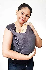 LOCAÇÃO - Wrap Sling Baby Dry Fit Chumbo (7 dias)