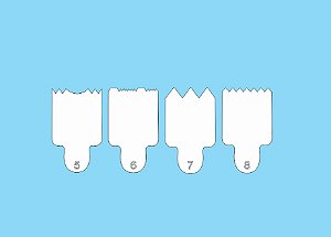 Kit mini Espátula Para Bolo (4und) Nº2