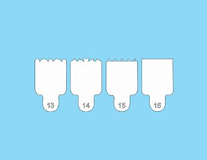 Espátula Para Bolo Mini Kit (4und) Nº4