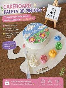 Cake Paleta de Pintura ( By Uri Bake )