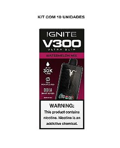 KIT ATACADO COM 10 IGNITE V300 30000 PUFFS SABORES