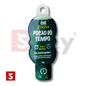 Poção do Tempo Gel Prolongador Masculino Sabor Menta- 15g