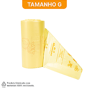 01 Rolo com 200 Sacos plásticos aromatizados HomeBag Baby Refil G