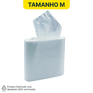 01 Rolo com 50 sacos plásticos Transparentes HomeBag Multiuso Refil M