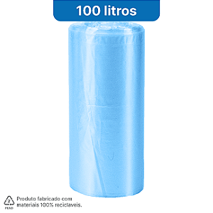 01 Rolo com 10 Sacos de Lixo 100 Litros - HomeBag Premium