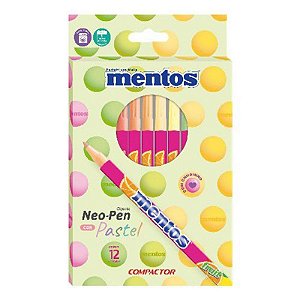 Canetinha Hidrocor  Gigante Mentos C/12 Cores