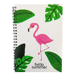 Caderno de Anotacoes Cute Vmp Flamingo 44Fls