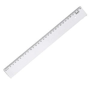Regua Waleu New Line Cristal 30Cm