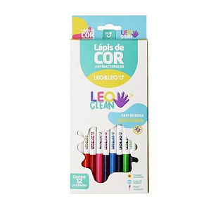 Lapis de Cor Leo&Leo Antibacteriano 12 Cores