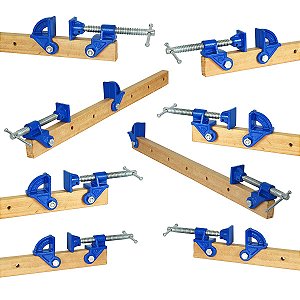 Grampo Sargento Marceneiro Tipo Pipe Clamp Mectools Kit 8 peças Gs8