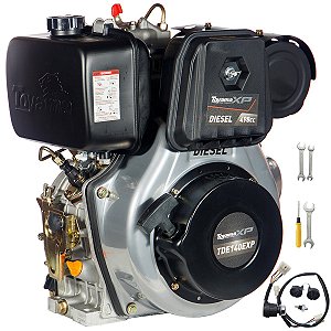 Motor a Diesel Toyama 498cc 13,5hp TDE140EXP Partida Elétrica Td1
