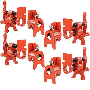 Grampo Sargento Marceneiro Tipo Pipe Clamp Mectools Tubular 4 peças Gv4