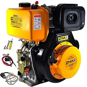 Motor a Diesel Zmax ZM130DE 13hp 456cc Partida Elétrica Zd4