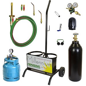 Conjunto de Solda Ppu Famabras Milllennium Oxigênio Glp Cs5