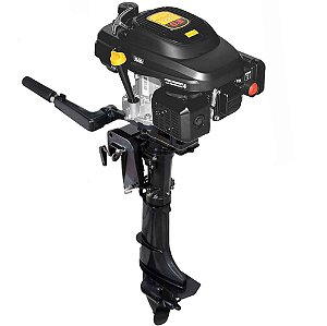 Kit Motor de Popa Buffalo Bfg 4t 6,5hp Partida Manual com Rabeta Kawashima com Marcha Kfm