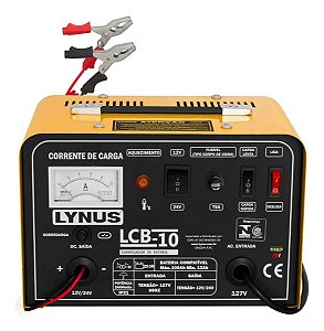 Carregador de  Bateria Lynus Lcb-10 12v 24v 100ah Cl1