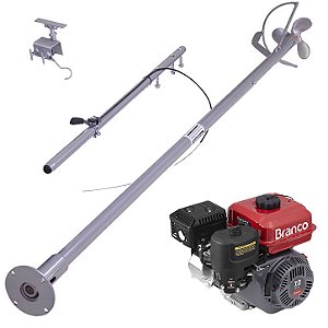 Motor de Popa a Gasolina Branco B4T7.0L 7,0hp 212cc 4t Horizontal com Rabeta Girafer Original 2259 Horizontal 1,7mts Rs0