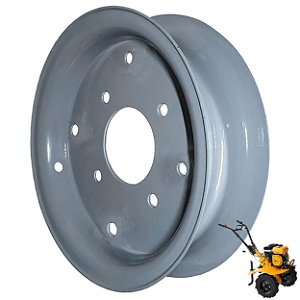 Roda Aro Metálico para Motocultivador a Gasolina Aro 8" Z18