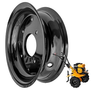 Roda Aro Metálico para Motocultivador a Gasolina Aro 8" Z18