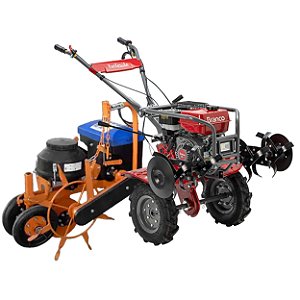 Motocultivador a Gasolina Branco Bttg7,5 7,5hp 223cc 3 Marchas com Semeadeira Knapik 1 Linha Ms7