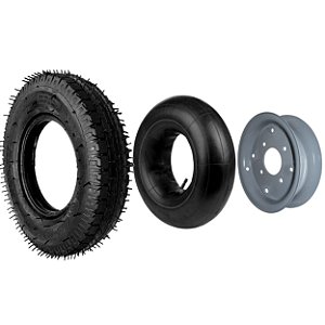 Pneu Universal 4.00-8 com Câmara e Roda Tot Power 1pm
