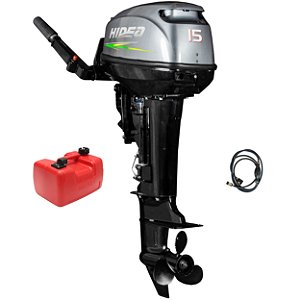 Motor de Popa a Gasolina Hidea Hd15Fhs 15hp 246cc 2t Rabeta Curta 15pol Hv0