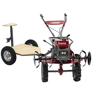 Motocultivador a Gas. Branco Bttg7,5 Er7 Plataforma Biga Tb8