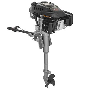 Motor Popa Gasolina Kawashima 6hp P. Elétrica c/ Rabeta Kg7