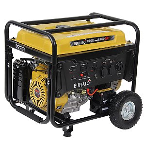 Gerador de Energia a Gasolina Buffalo Bfg 8000 Plus 8kWA 115/230v Monofásico 12v P. Elétrica Gb3