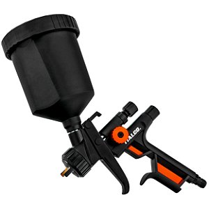 Pistola de Pintura Italco Gloss 2 Hvlp 1,3mm Especial Corpo em Teflon Copo Preto 600ml Pe3p