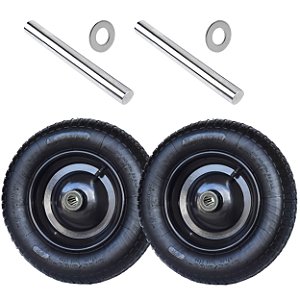 Par Roda Completa Boartyre Pneu câmara Rolete Eixo Aço Xr2