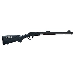 RIFLE CBC PUMP ACTION .22 LR CANO 18″ – CORONHA EM POLÍMERO PRETO