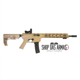 RIFLE CBC DELTA .22LR -CANO 14.5″ OXIDADO – CORONHA TAN