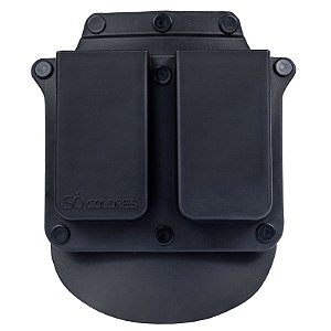 (SC102) PORTA CARREGADOR DUPLO MONOFILAR .45