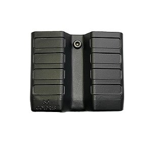 (SC120) PORTA CARREGADOR DUPLO UNIVERSAL PASSADOR DE CINTO SÓ COLDRE