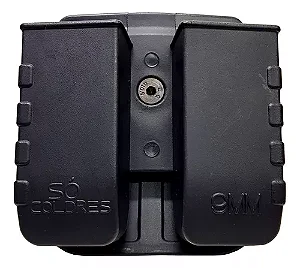 (SC140) PORTA CARREGADOR DUPLO 9MM (TAURUS) SÓ COLDRE
