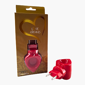 AROMATIZADOR ELETRICO CORAÇÃO VERMELHO BIVOLT