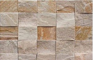 Mosaico Pedra São Tomé Natural Placa 30X30 Mesclado