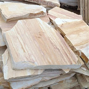 Cacão Lajão Quartzito São Tomé Amarelo Mesclado - M²