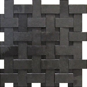 Mosaico Ardósia preta  30x30cm