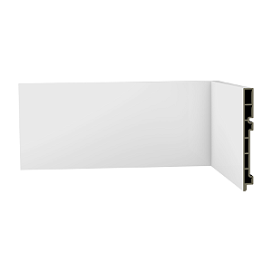 Rodapé WPC R5 Liso Smart Branco Barra de 240 x 15cm (Caixa com 8 Barras)