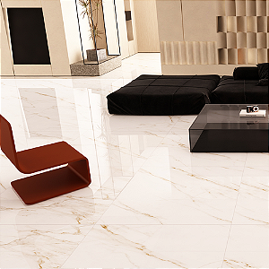 Porcelanato Raggi Oro 90x90cm Polido Delta - M²