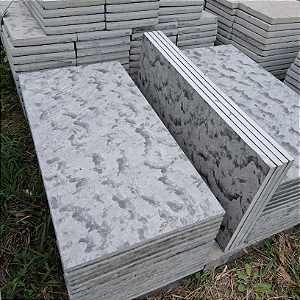 Pisada Para Jardim de Ardósia Cinza Natural 100 x 50cm - Unidade