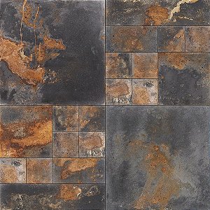 Revestimento Mosaico Etrúria Corten de cimento - M²