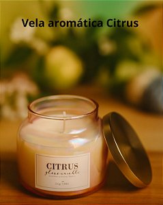 Vela Aromática Citrus - Vela decorativa