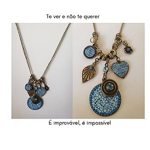 Colar Azul - Modelo visão