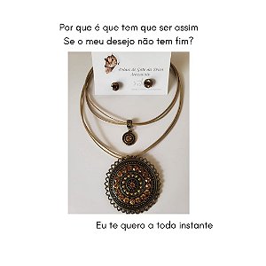 Conjunto Colar e Brinco - versões - Desejo