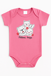 Body Suedine Coelinha Rosa Xinenem