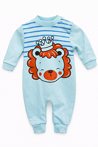 Macacão Vira pé Algodão Rei Xinenem